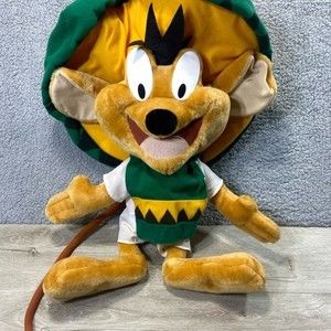 Six Flags Novelty Looney Tunes Speedy Gonzales Stuffed Plush Toy 23” Tall